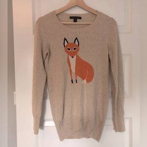 Elena Solano 100% Cashmere Fox Sweater